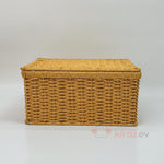 Rattan Açık Ton Saklama Kutu - 3'lü Set