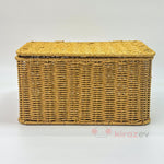 Rattan Kapaklı Kutu - 3'lü Set Saklama
