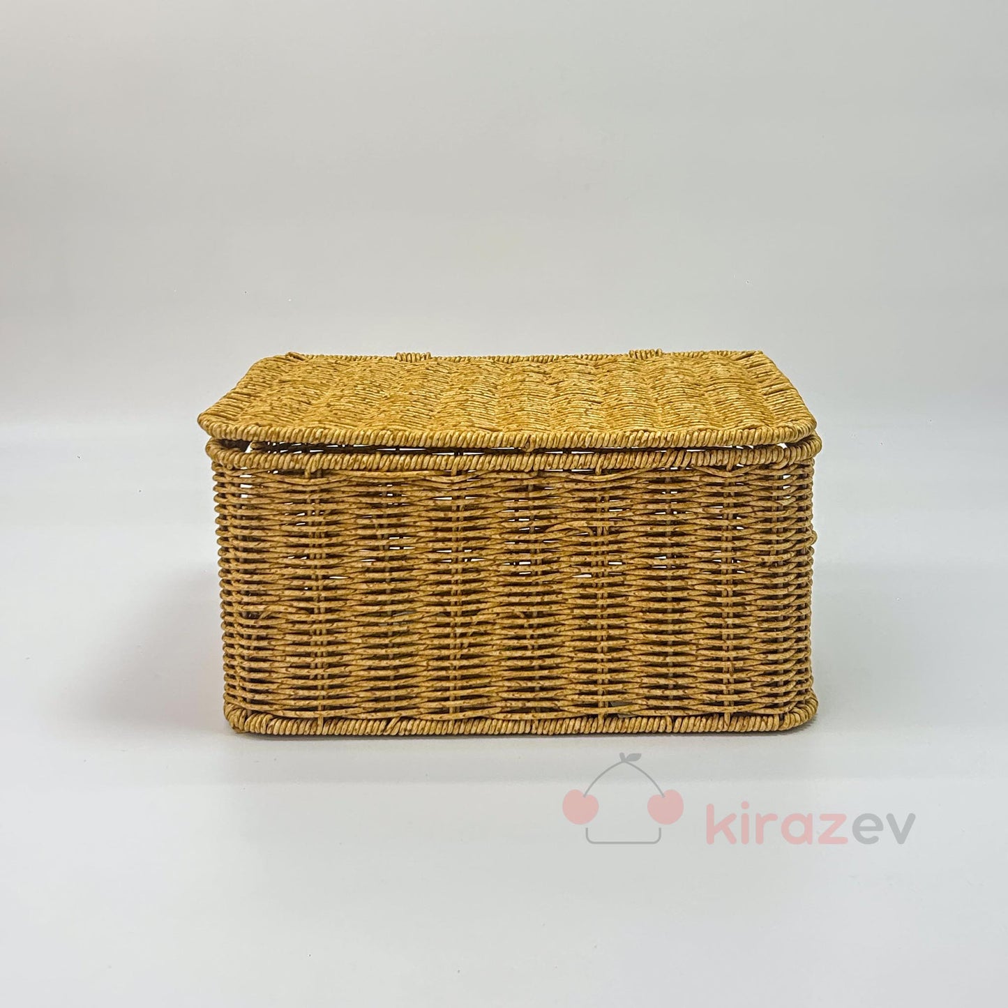 Rattan Kapaklı Kutu - Küçük Boy Saklama