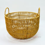 Rattan Kulplu Organizer Sepet Büyük Boy