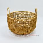 Rattan Kulplu Organizer Sepet Orta Boy