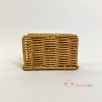 Rattan Masa Üstü Dikdörtgen Peçetelik