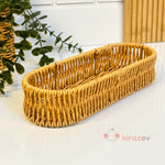 Rattan Uzun Organizer Sepet 25×9 cm