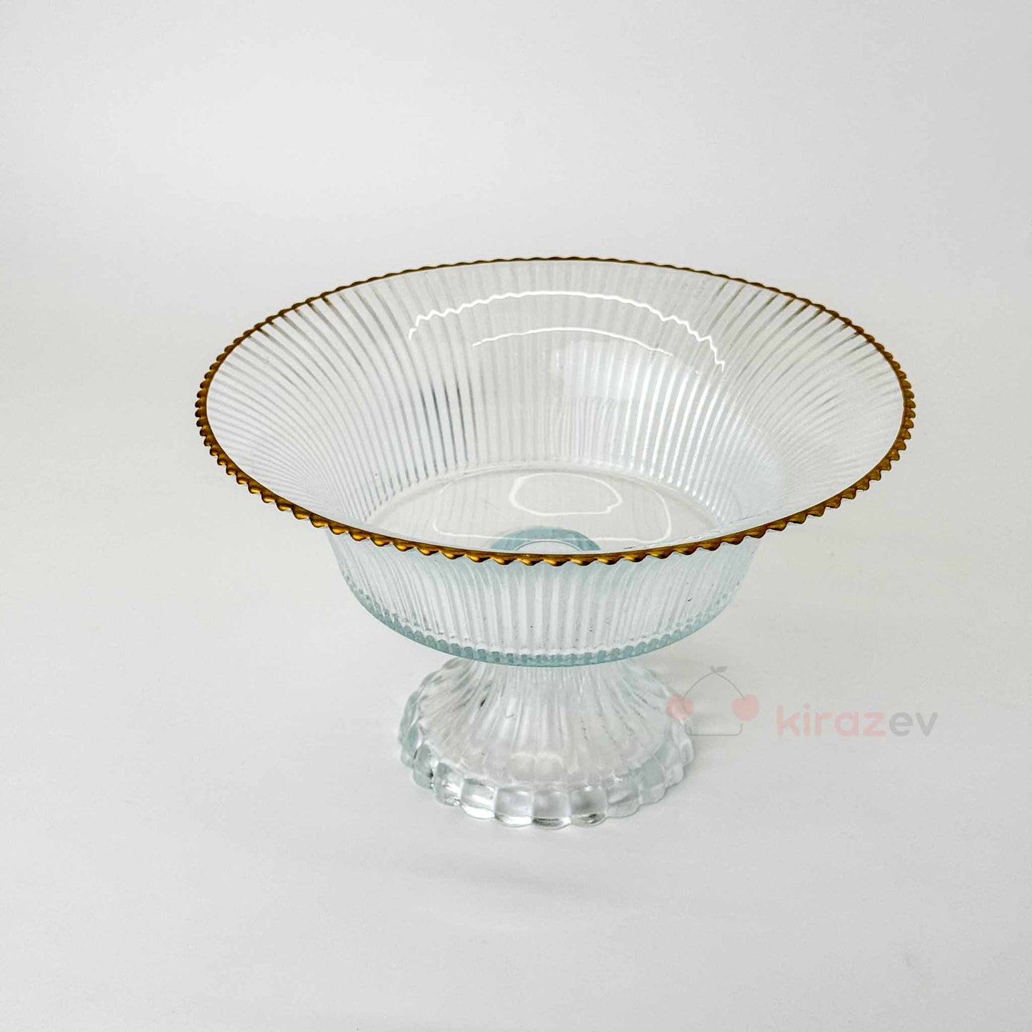 Rays Yaldızlı Ayaklı Servis Kase