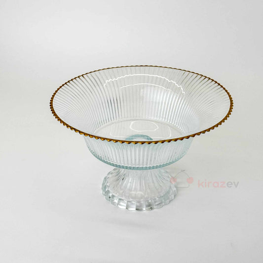 Rays Yaldızlı Ayaklı Servis Kase