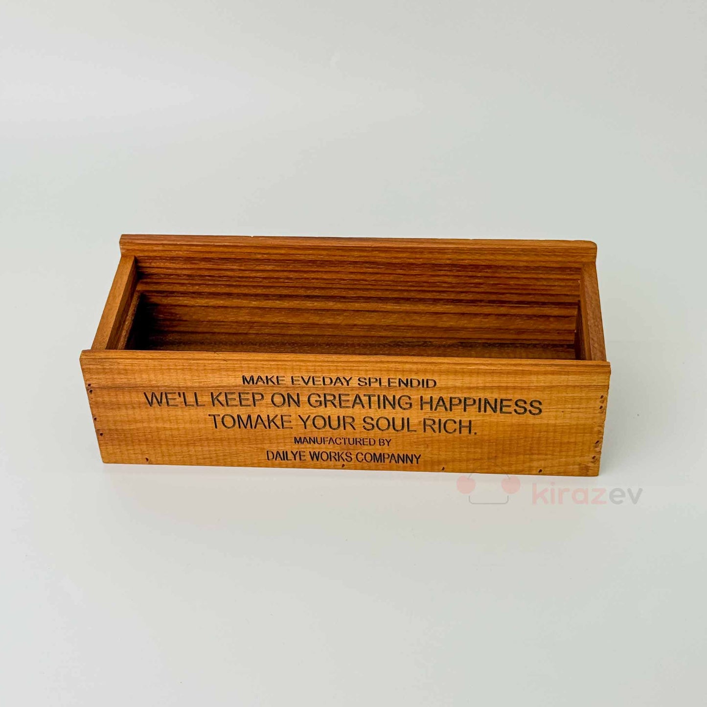 Retro Organizer Düzenleyici Kutu Ahşap Kasa Büyük