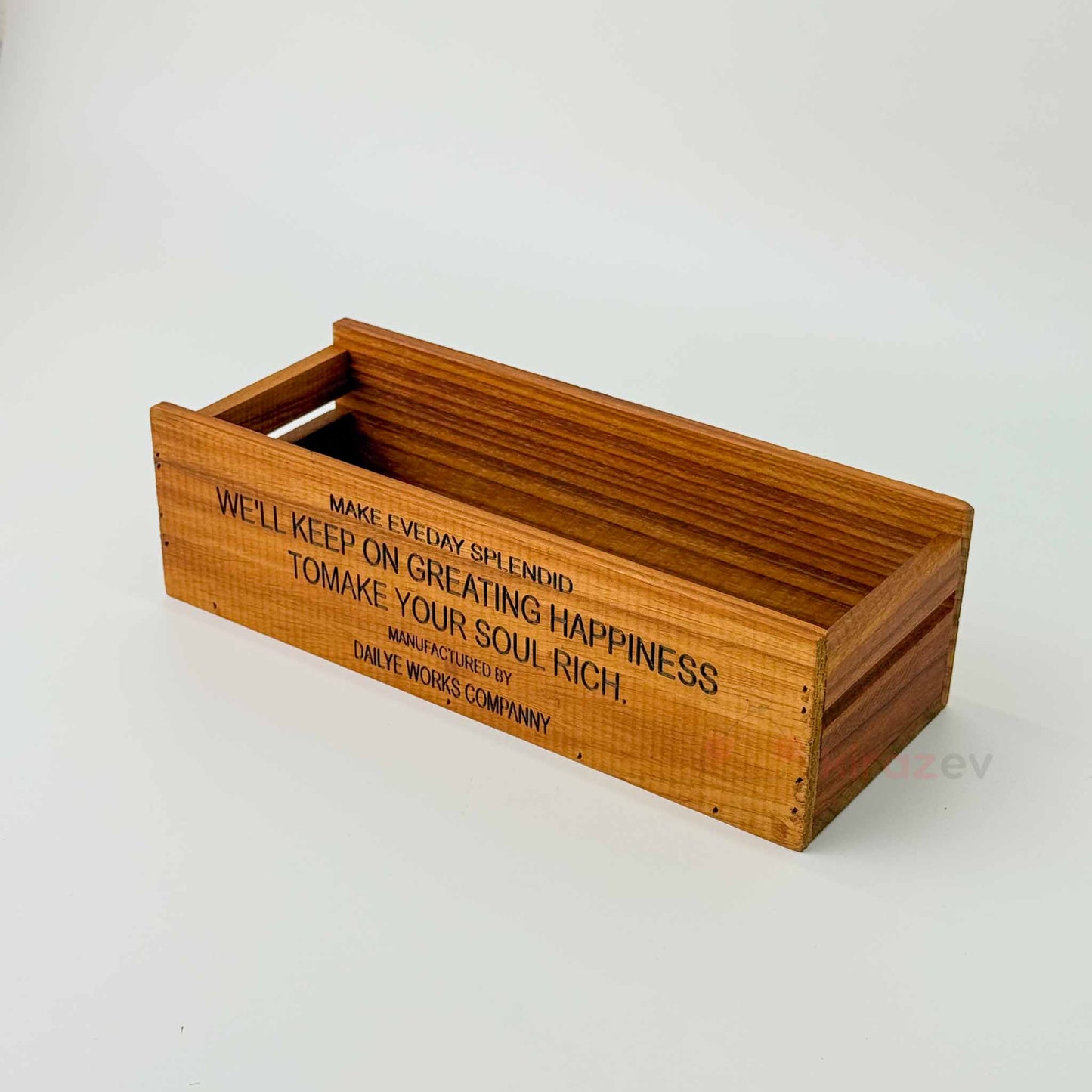 Retro Organizer Düzenleyici Kutu Ahşap Kasa Büyük