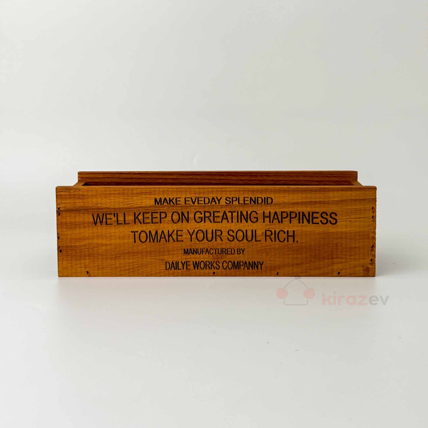 Retro Organizer Düzenleyici Kutu Ahşap Kasa Büyük