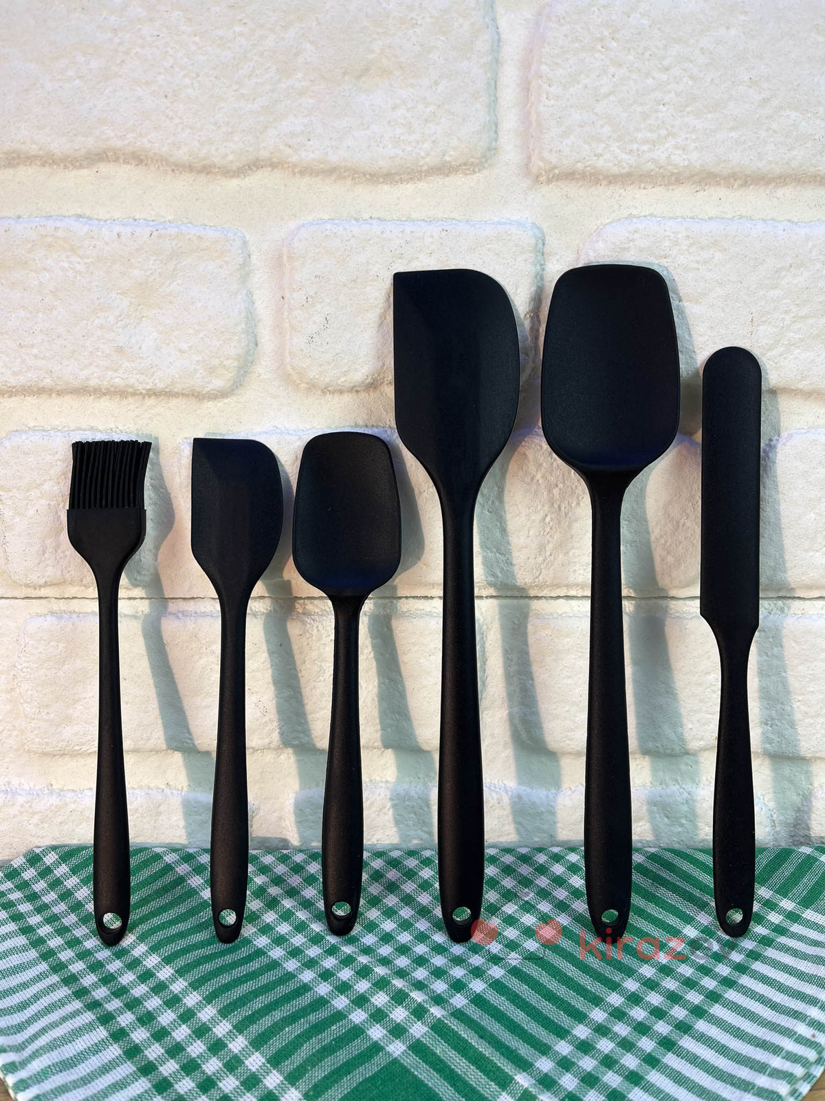 Siyah Silikon Mutfak Spatula Seti – Isıya Dayanıklı