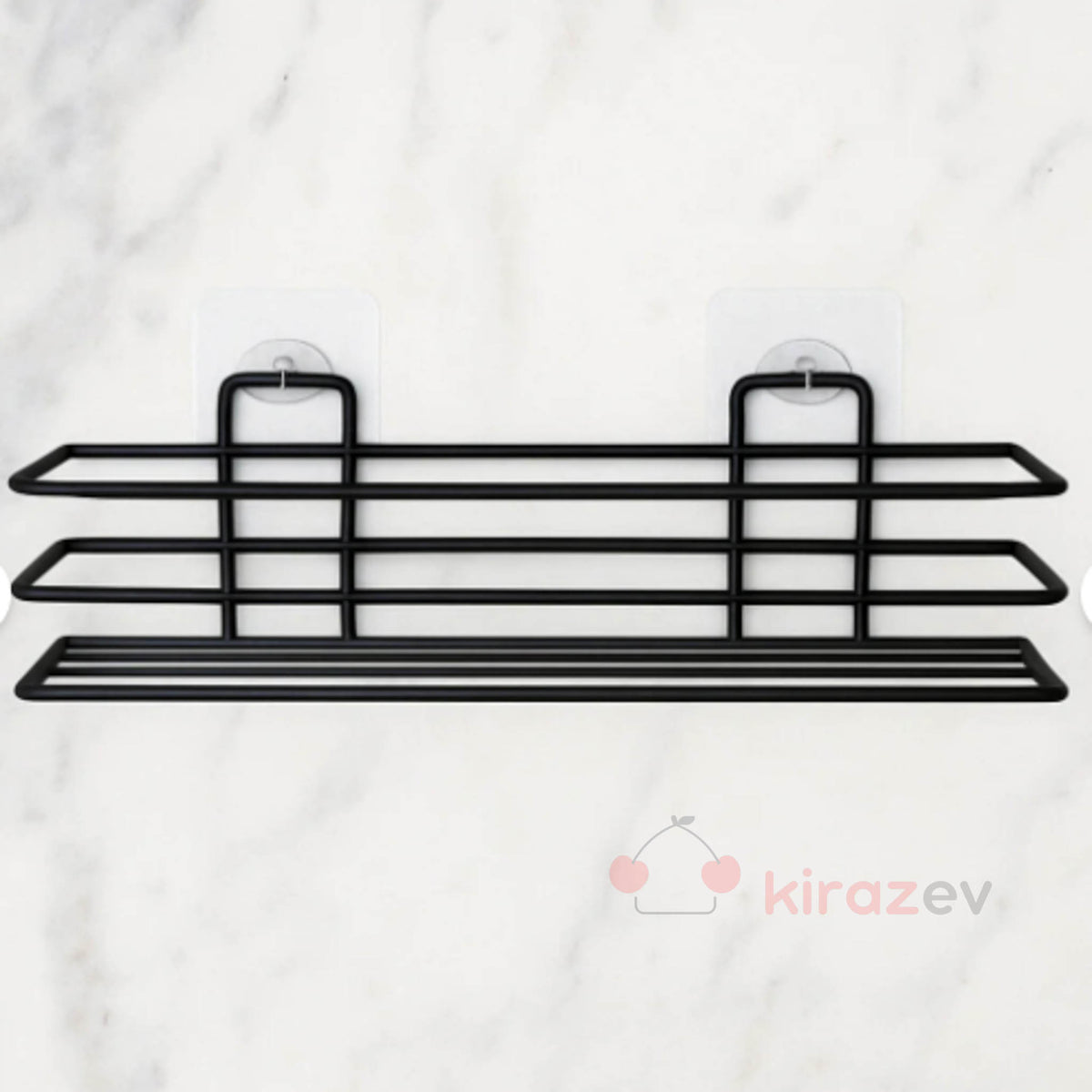 Siyah Metal Duvar Rafı