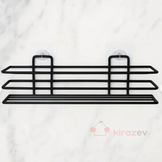 Siyah Metal Duvar Rafı