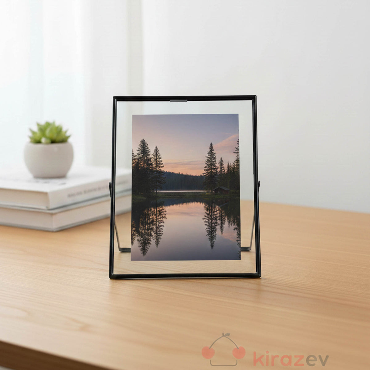 Siyah Metal Fotoğraf Çerçevesi 20x25 cm