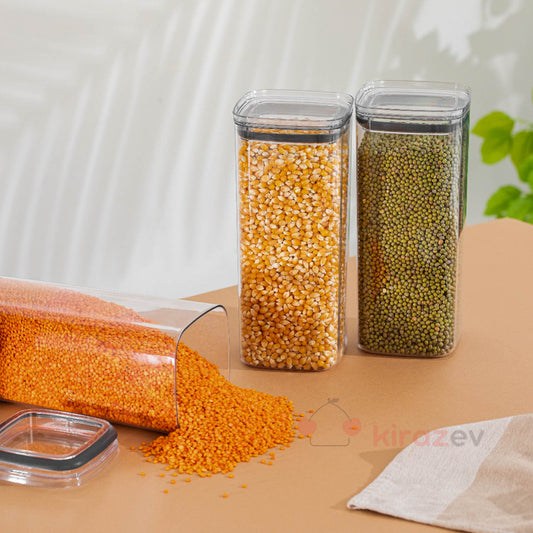 Soft Chef Dikdörtgen Erzak Saklama Kabı 4100 ml