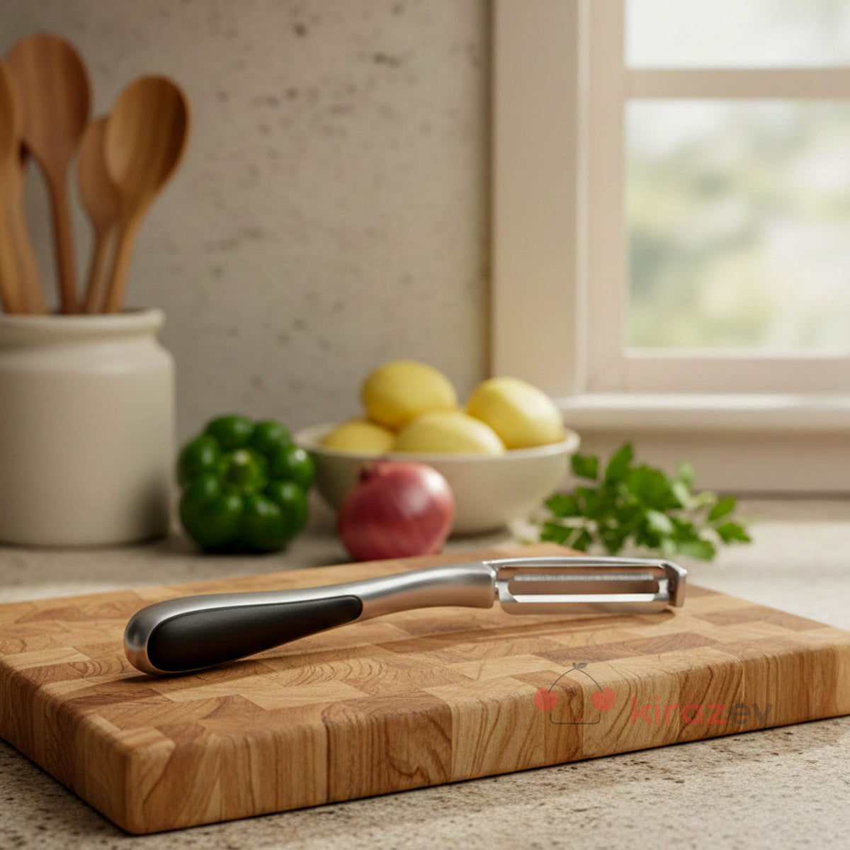 Çelik Siyah Saplı Soyacak