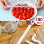 100’lü Tabak Bonesi Seti – Esnek Streç Gıda Koruma Kapakları