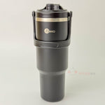 Paslanmaz Tutacaklı Pipetli Çelik Termos Siyah