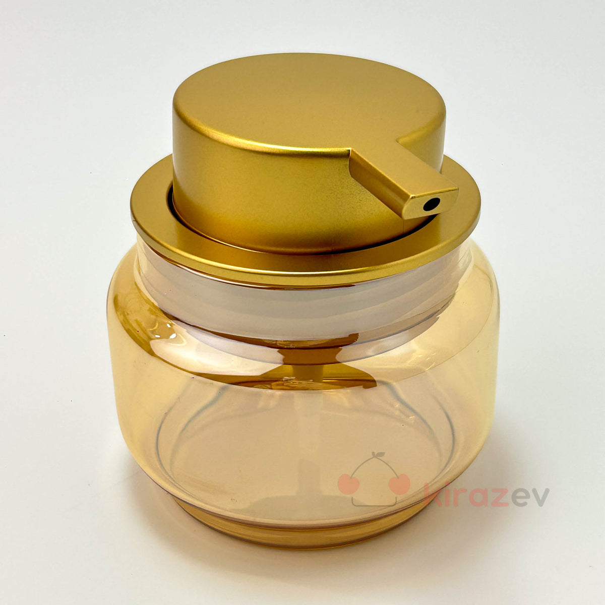 Tombul Kısa Sıvı Sabunluk Altın Kapaklı