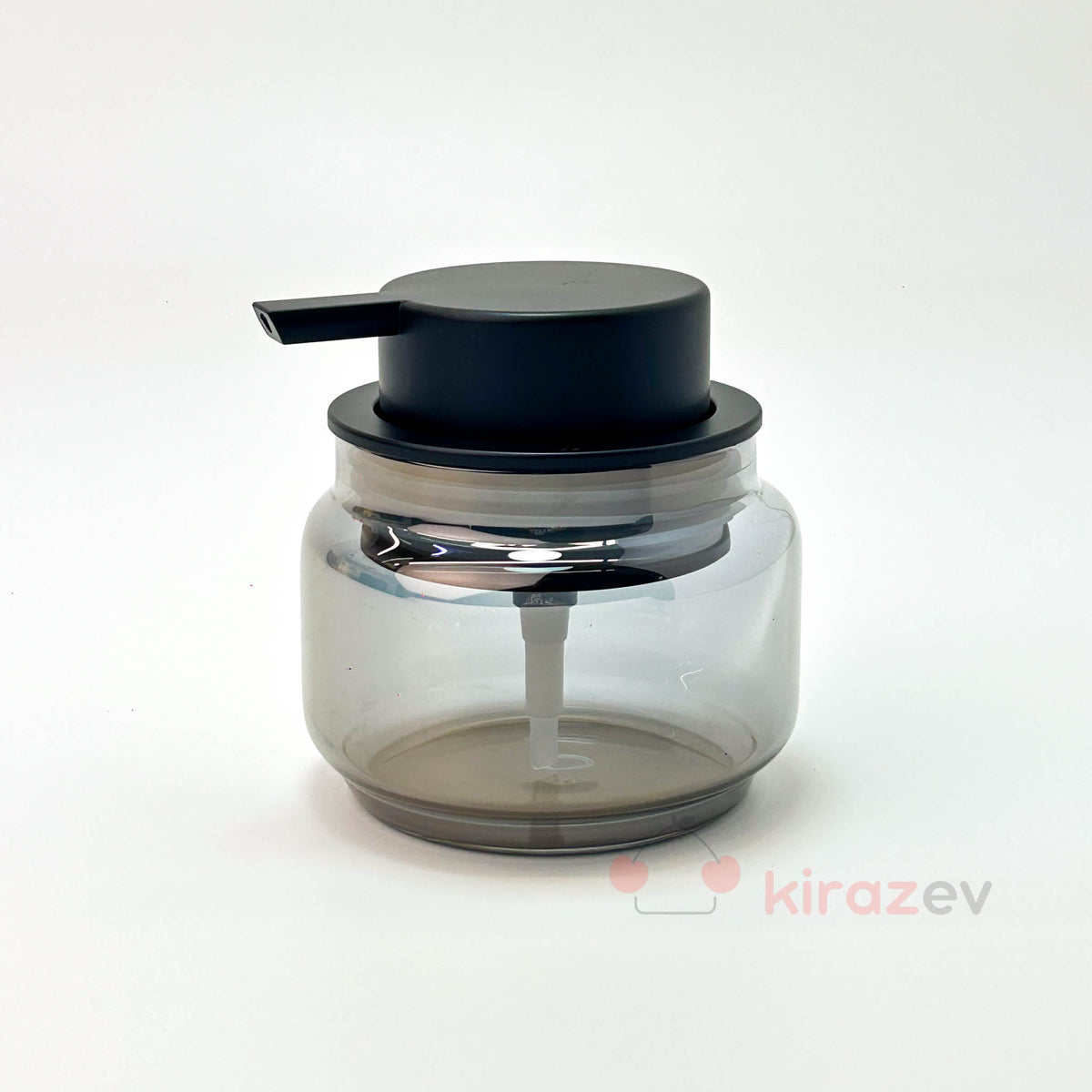 Tombul Kısa Sıvı Sabunluk Siyah Kapaklı