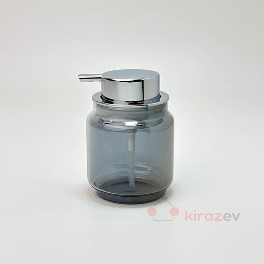 Tombul Gümüş Sıvı Sabunluk – Krom Kapaklı