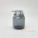 Tombul Gümüş Sıvı Sabunluk – Krom Kapaklı