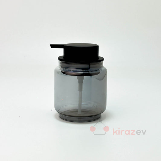 Tombul Siyah Sıvı Sabunluk – Krom Kapaklı