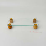 Top Ayaklı Cam Pano Kare