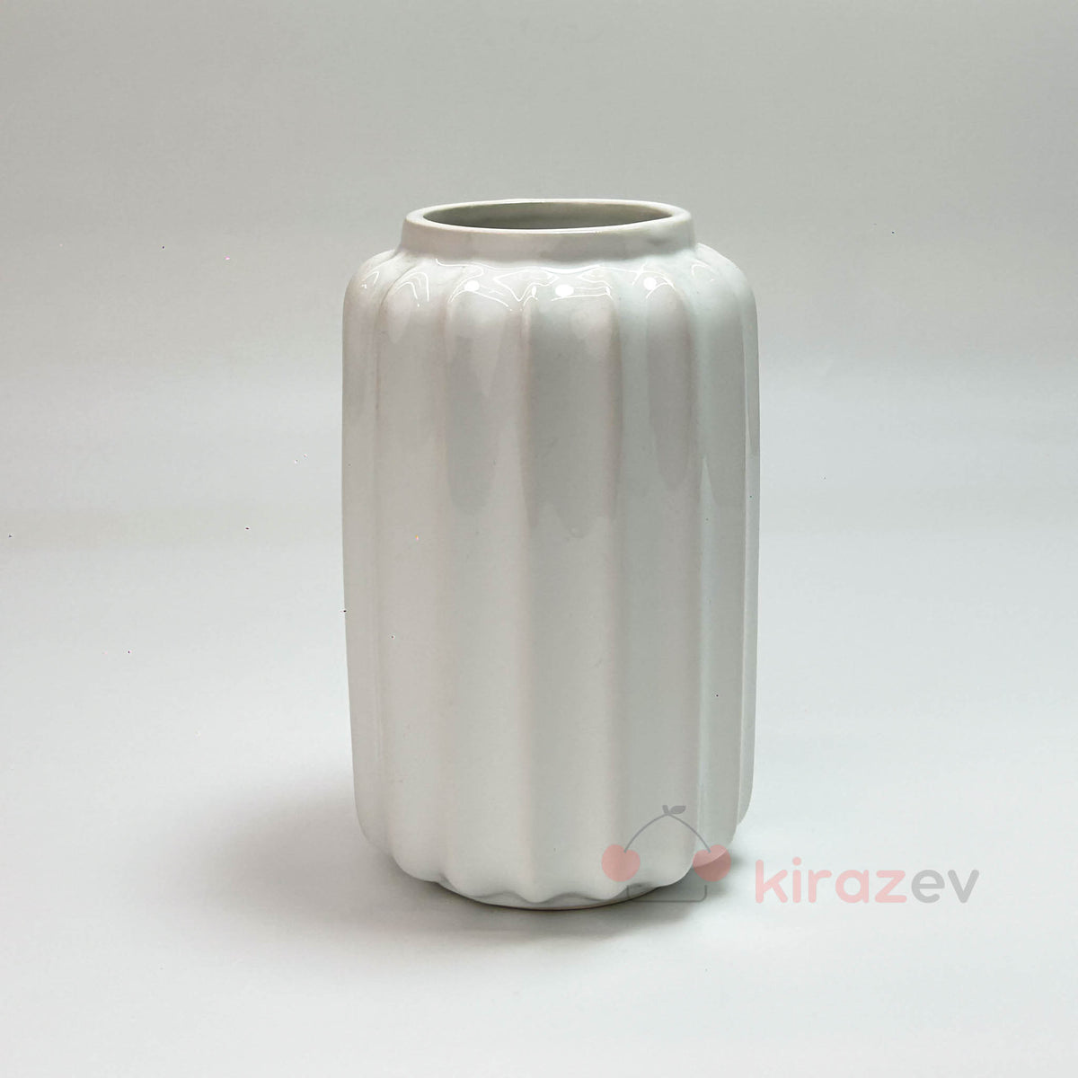 Uzun Çizgili Seramik Vazo