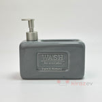 Seramik Sıvı Deterjanlık Hazneli Gri