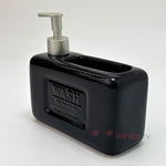 Seramik Sıvı Deterjanlık Hazneli Siyah