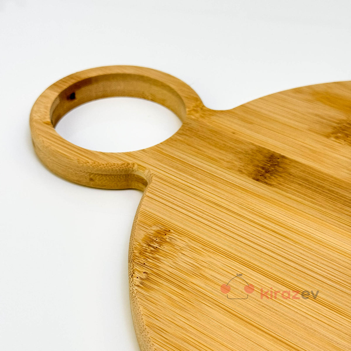 Bambu Yuvarlak Halkalı Kesim Tahtası